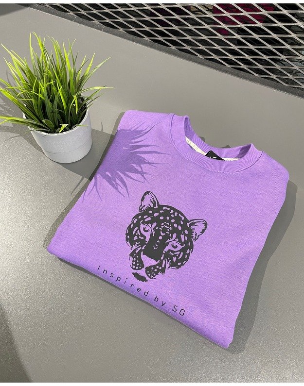 SG "1982" DEEP LAVENDER bliuzonas su juodu tigru