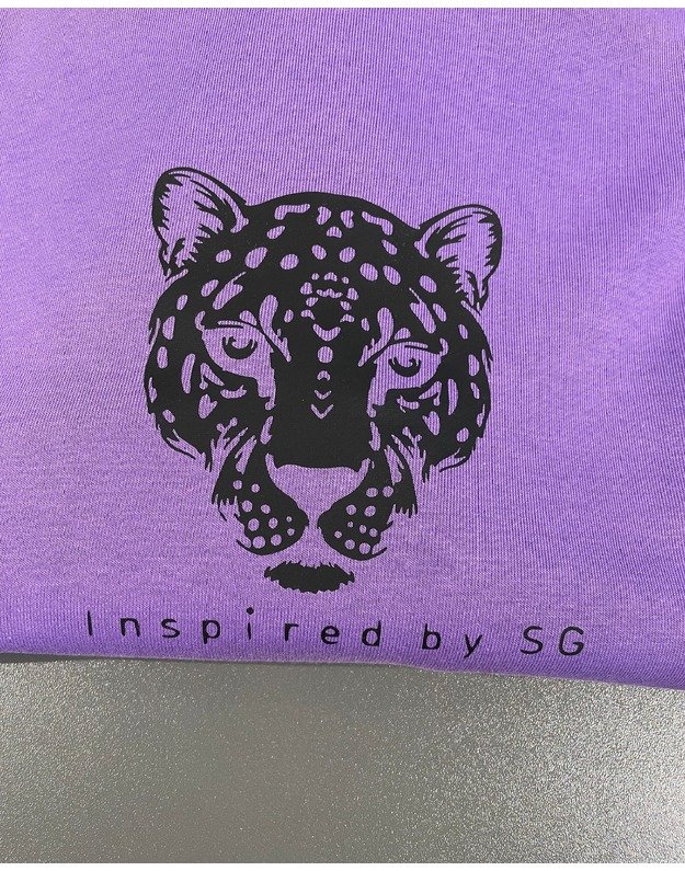 SG "1982" DEEP LAVENDER bliuzonas su juodu tigru