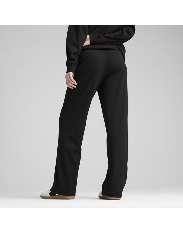 PUMA ESS ELEVATED High-Waist Straight Leg Rib   kelnės