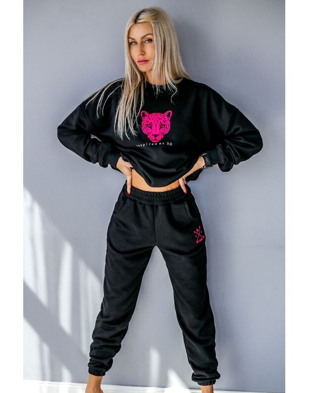 SG "1982" juodas bliuzonas su rožiniu tigru 1