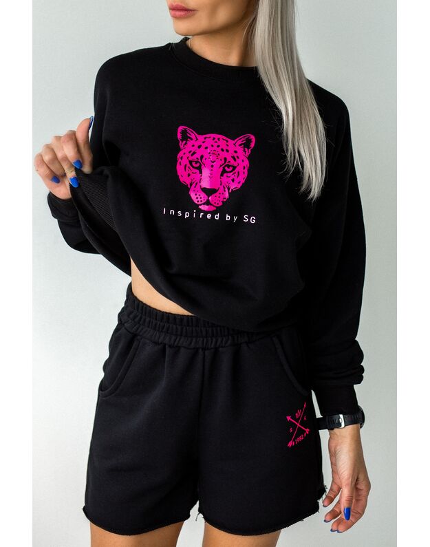 SG "1982" juodas bliuzonas su rožiniu tigru 2