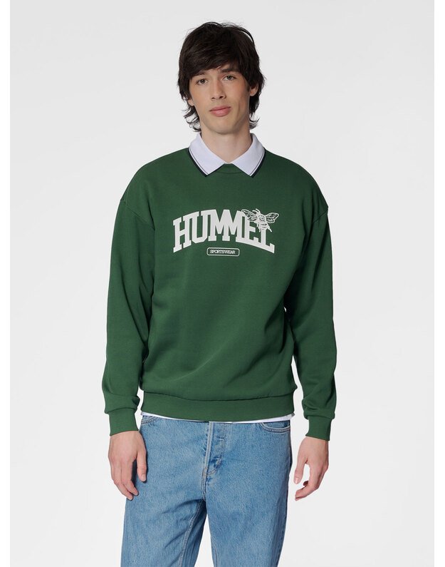 HUMMEL hmILOOSE CREWNECK UNIVERSITY BEE  bliuzonas
