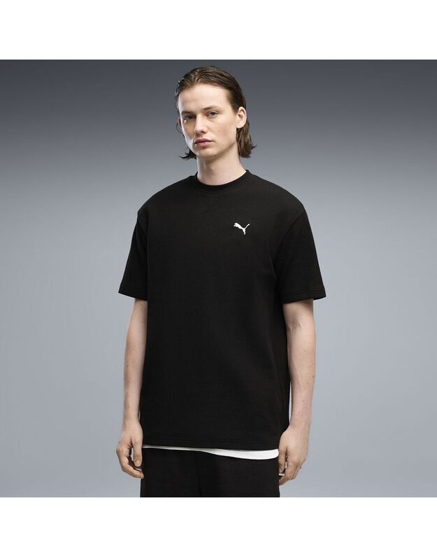 PUMA ESS ELEVATED Relaxed Material marškinėliai