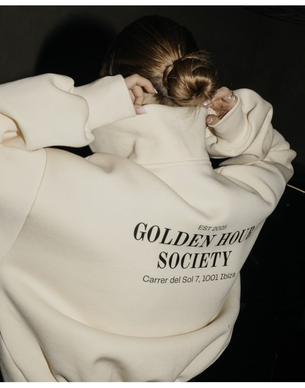 GHSociety HalfZIP butter bluzonas
