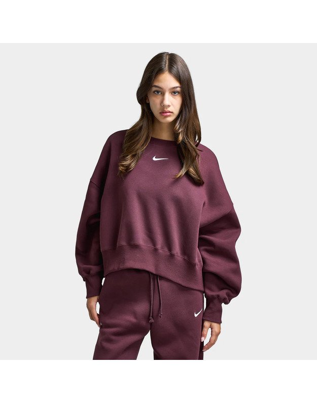 NIKE W NSW PHNX FLC OOS CREW  bliuzonas