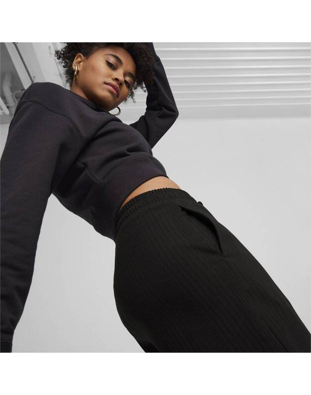 PUMA Ribbed Relaxed kelnės 2