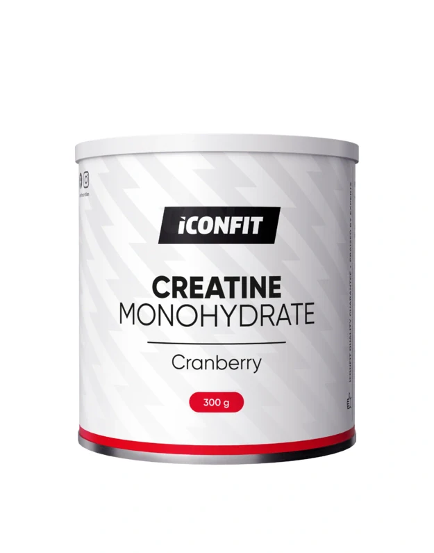 ICONFIT Mikronizuotas kreatino monohidratas  Cranberry (300 g) 