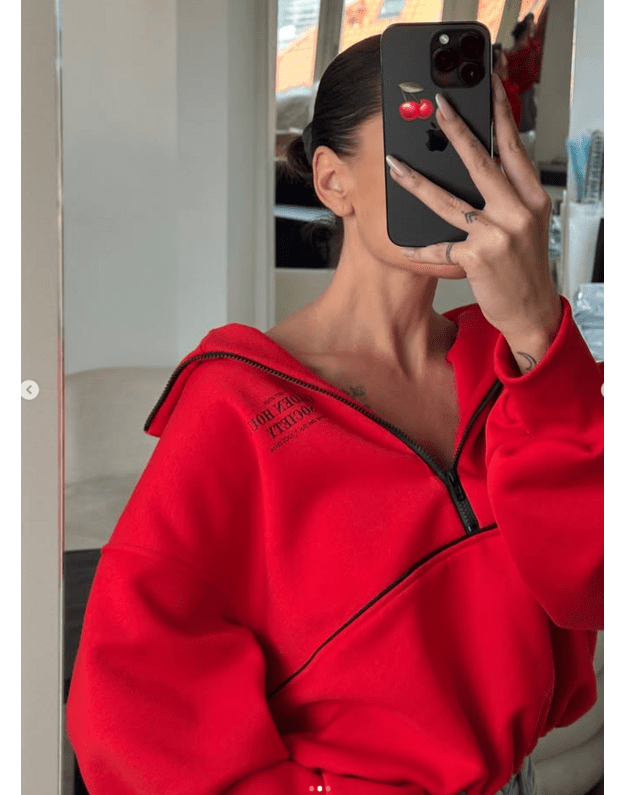 GHSociety HalfZIP red bluzonas