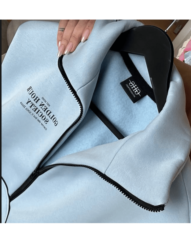 GHSociety HalfZIP baby blue bluzonas
