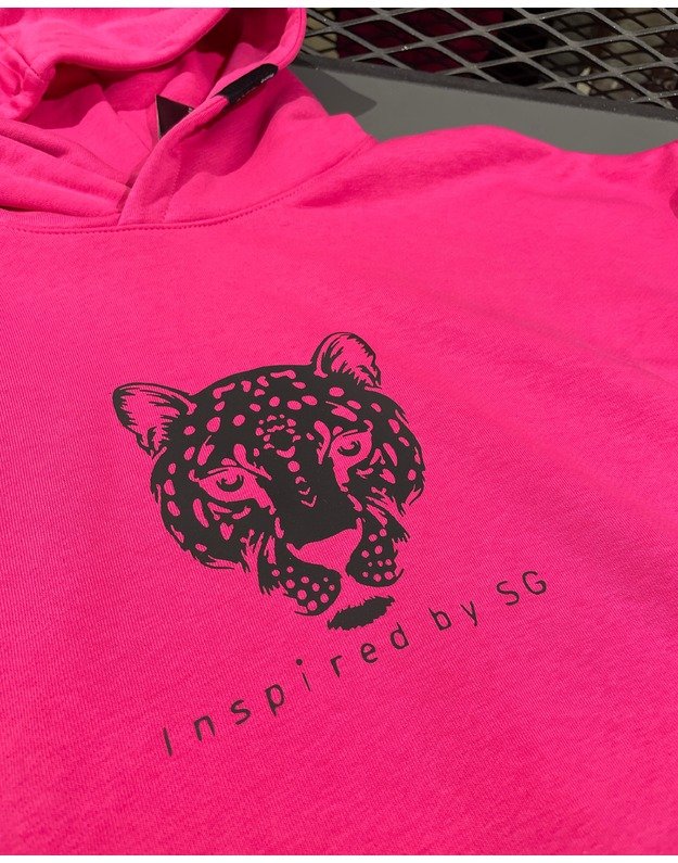 SG "1982" FUCSIA bliuzonas su juoda apačia ir tigru