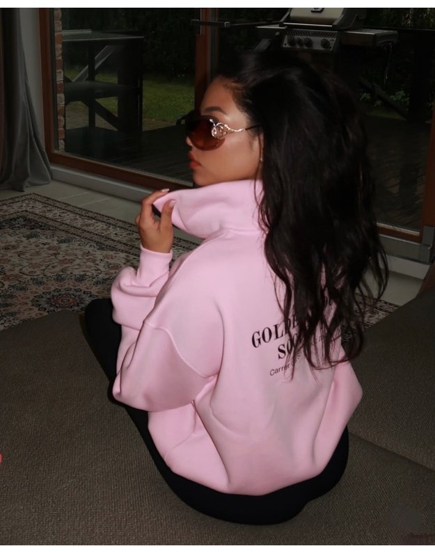 GHSociety HalfZIP baby pink bluzonas