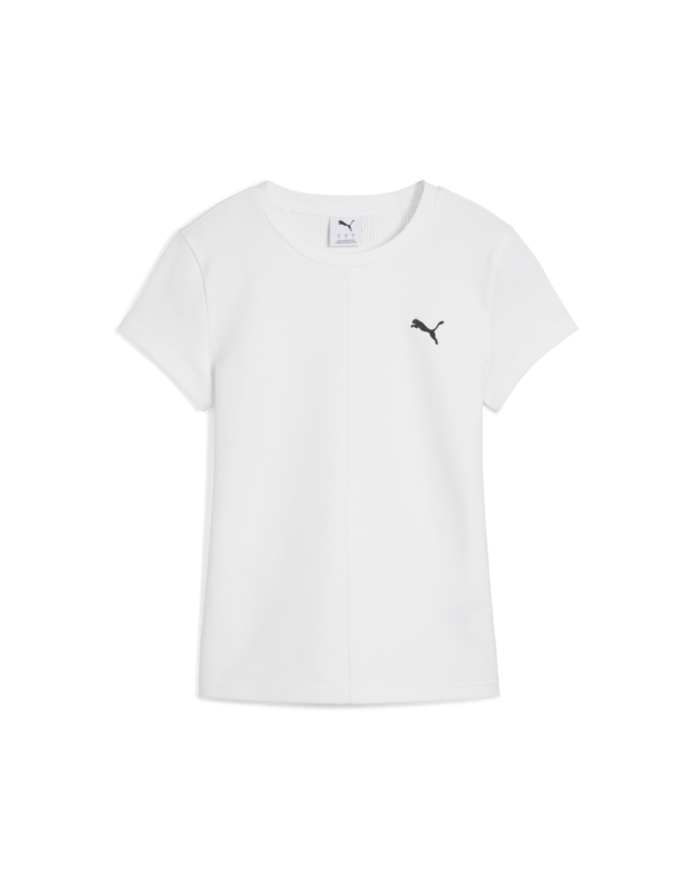 PUMA WARDROBE Ribbed Slim  marškinėliai