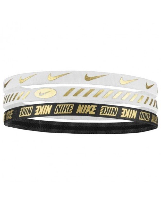 NIKE HEADBANDS 3.0 3 PK METALLIC galvos juostossport4u.lt